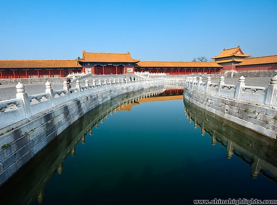 The moat at Forbidden City