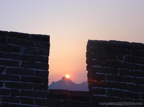Sunset at Simatai Great wall Photo Tour
