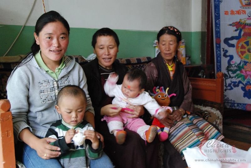 Tibetan family visit
